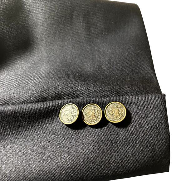 HICKEY FREEMAN Men’s 100% Wool Navy Milburn II Blazer Sport Coat Jacket Sz. 48L - Picture 10 of 13